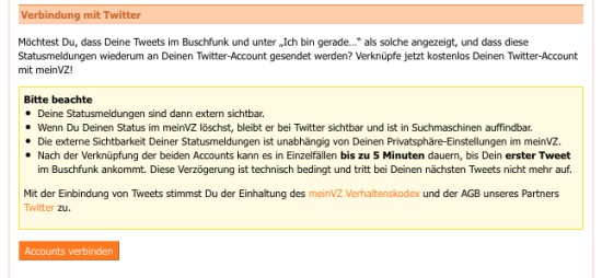 StudiVZ und Twitter